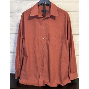 Crazy Horse Chambray Slub Button-Up Shirt – Men's 17 (34/35) Claiborne Company